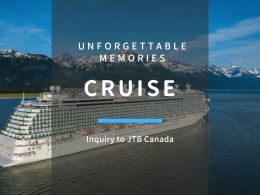 We can arrange your cruise trip