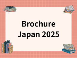 Brochure Japan